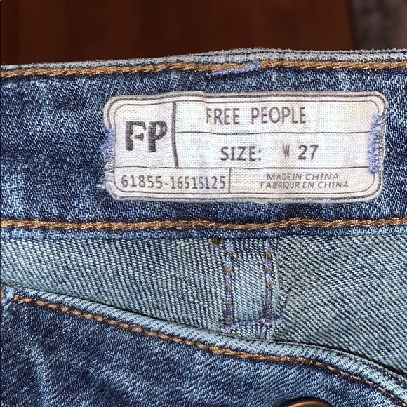 Free People Jeans with distressed side split hem - Picture 3 of 10